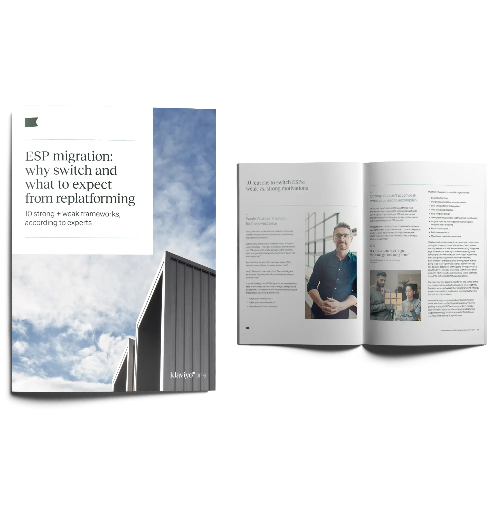 title pdf page of the esp migration whitepaper and a look at the content inside