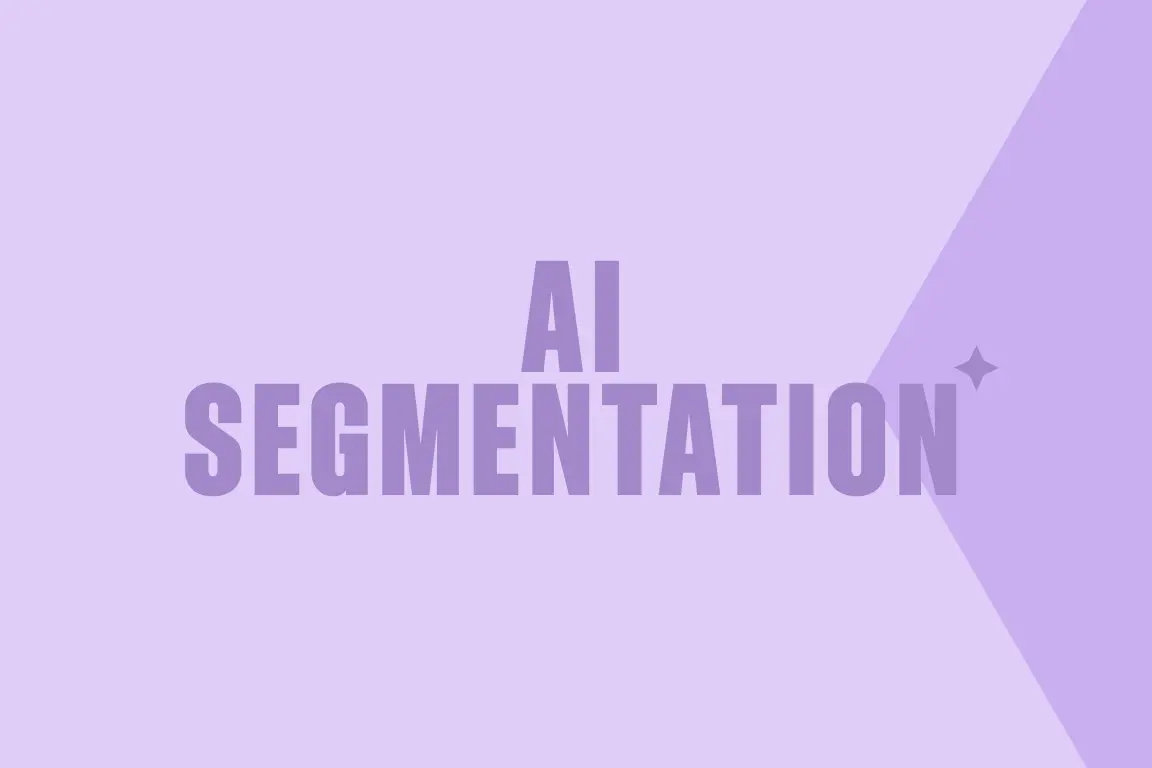 Graphic reads "AI Segmentation"