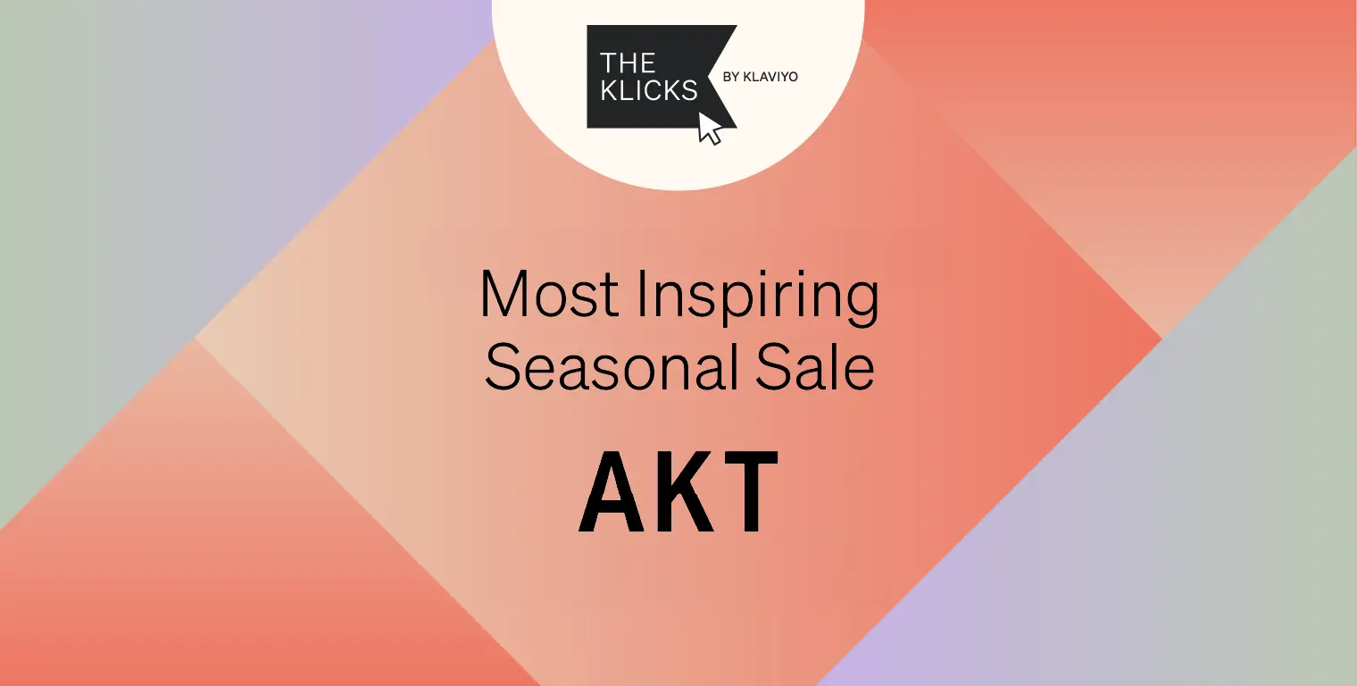 Most inspiring seasonal sale winner AKT London